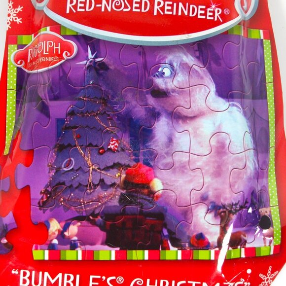 2013 BUMBLE RUDOLPH The Red-Nosed Reindeer Christmas Holiday 24 PIECE PUZZLE - Picture 1 of 3